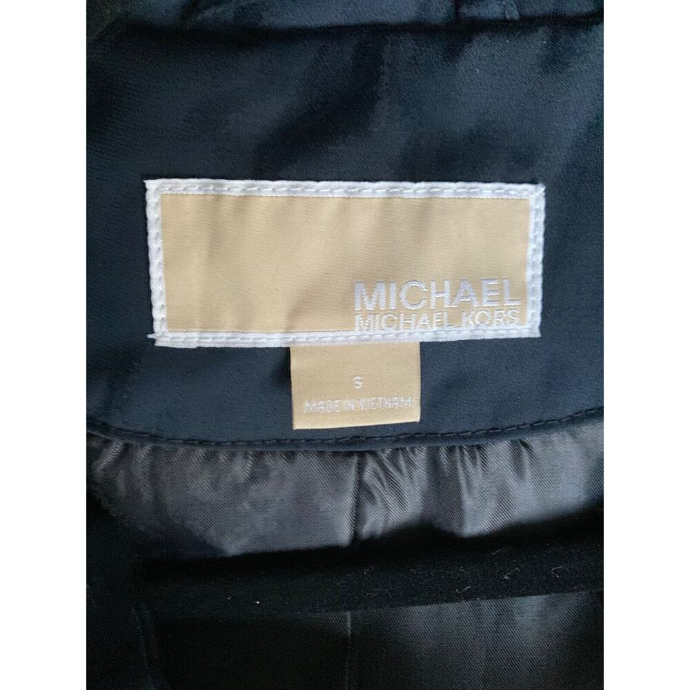 Michael Kors Trench Coat Navy Women S Hooded Quie… - image 6